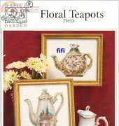 Marie's Garden MG 06 Floral Teapots Two from Just Cross Stitch