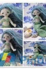 By Hook By Hand - Beth Ann Webber - Forget Me Knot mermaid tail - Free