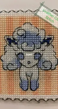 Lunar Fox Stitch- Vulpix, Ash and pikachu