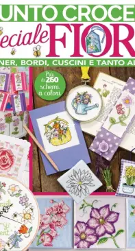 Schema punto croce 8 bordi per tovaglia PDF download cross stitch I