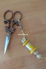 Easter scissor fob
