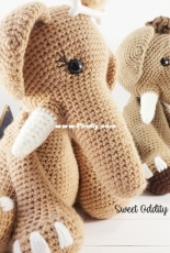 Sweet Oddity Art - Carolyne Brodie - Adam and Amanda the Mammoth Crochet Pattern