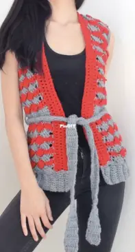 Crochet Sweater Vest Tutorial by TCDDIY  Crochet vest pattern free, Vest  pattern free, Crochet waistcoat