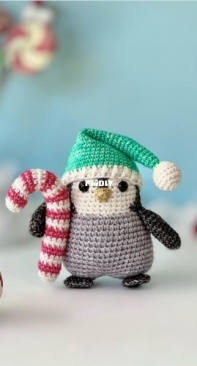 Sarah Dee Crochet - Sarah Prather - Gumdrop the Penguin - Holy Jolly Christmas CAL - Free