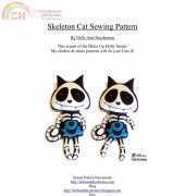 Dolls and Daydreams - Skeleton Cat Sewing Pattern