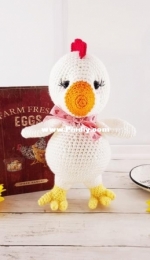 Sweet Oddity Art - Carolyne Brodie - Meryl Cheep the Chicken Crochet Pattern