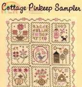 Midsummer Night Designs - Cottage Pinkeep Sampler
