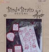 Bird brain designs-All american Santa redwork