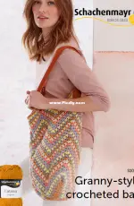 Schachenmayr S10630 - Tanya Steinbach - Granny Style Crocheted Bag - Free