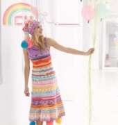 Lion Brand Yarn - Keppi Over the Top Dress - free