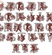 Casa Mia Designs - Selection 8 Rose and Angel Alphabet XSD