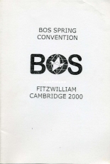 British Origami Society Convention 2000