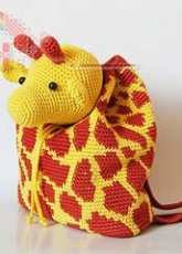 ChabeGS Crochet Patterns - Maria Isabel - Giraffe Backpack