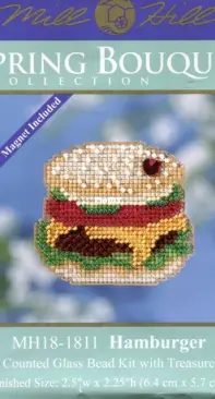 Mill Hill Spring Bouquet Collection MH18-1811 Hamburger
