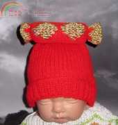 Mad Monkey Knits Baby Christmas Cracker Beanie Hat