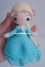 Hua Kai Yi Duo Xiao Mao Qiu - Qiu'er Handmade - Princess Collection - Elsa - Chinese