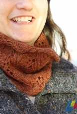 Knitting Bee-Fern Lace Cowl by Jami Brynildson-Free