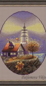 Autumn Lighthouse by Viktoriia / Victoria Pakhomova