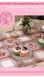 Les Brodeuses Parisiennes LBP - Chemin de table Cupcakes de Noel XSD