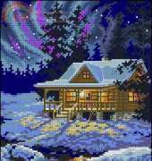 Dimensions - The Gold Collection Petites 65007 Moonlit Cabin XSD