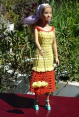 Maguinda Bolsón - Melina dress and bag set for dolls