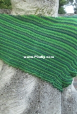 Close to you shawl in greens