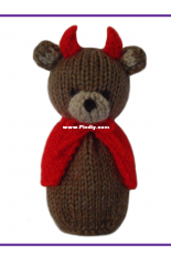 Knitables - Valentines Bear by Sarah Gasson - Free