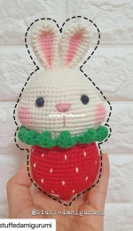Amicitia Gua - Stuffed Amigurumi - Stuffed Kapi - Khánh Phụng - Mary Nguyen - Strawberry bunny - Free