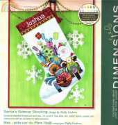 Dimensions 70-08867 Santa's Sidecar Stocking