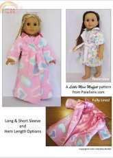 Little Miss Muffett-Dreamy Dressing Gowns for 18" inch American Girl Doll