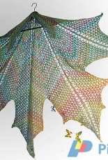 Maple Leaf Crochet Shawl by Natalia Elfmoda