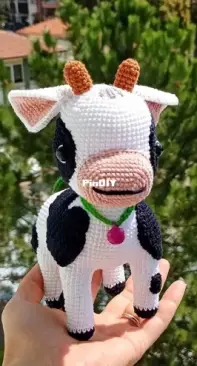 my new knitted toy, My Lovely cow.