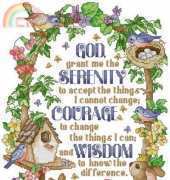 Leisure Arts 2998 The Serenity Prayer by Donna Vermillion Giampa PCS