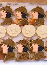 Sherlockian iced biscuits
