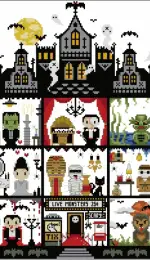 The Witchy Stitcher - Universal Monster Stitchalong PCS + XSD