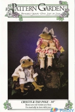 Pattern Garden-Crocus & Tad Pole 16"Frog Doll Sewing Pattern