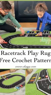 EkayG Crafts - Erin Greene - Racetrack Play Rug - Free