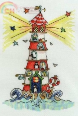 sew dinky lighthouse bothy threads