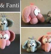 my work, little elefants, eli and fanti