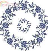 Zweigart Blue Roses Tablecloth XSD