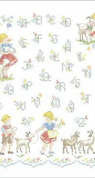 Les enfants et les chèvres ("Montagne au fil des saisons page 63 " by Véronique Enginger) PAT
