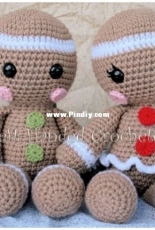 Left Handed Crocheter - Jennifer Adams - Gingerbread Cuddle Buddies - Free