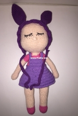 Purple Bunnyhead Girl