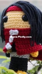 BubbleStar Amigurumi - Baburu Star - Jwens - Vincent Valentine - Final Fantasy VII