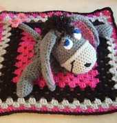 Knotty Hooker Designs- Eeyore Inspired Lovey Blankie