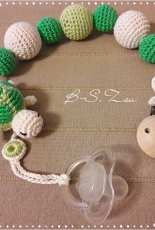 Crochet pacifier chain