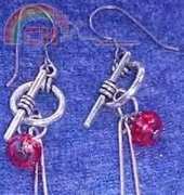 Interchangeable toggle clasp earrings