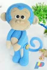 Havva Designs - Havva Unlu - Cute Blue Monkey - English