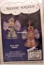 Willmaur Floral Angels - Opal & Amber - perforated paper cross stitch