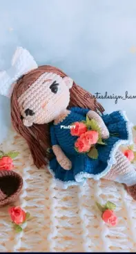 Artes design handmade - Mara Veiga - Doll - Boneca Celeste - Portuguese